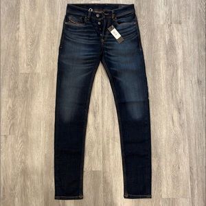 diesel blue slim fit sleekner jeans for men